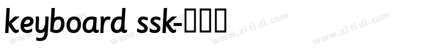 keyboard ssk字体转换